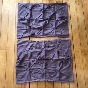 Threshold Pinch Pleat Purple Pillow Shams